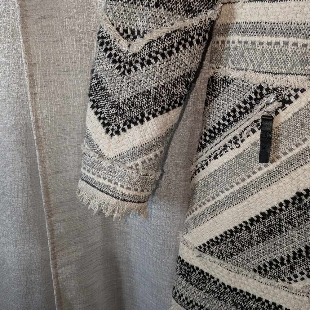 Rebecca Taylor $695 Artisan Tweed Fringe Coat In Size 8 - Picture 7 of 17